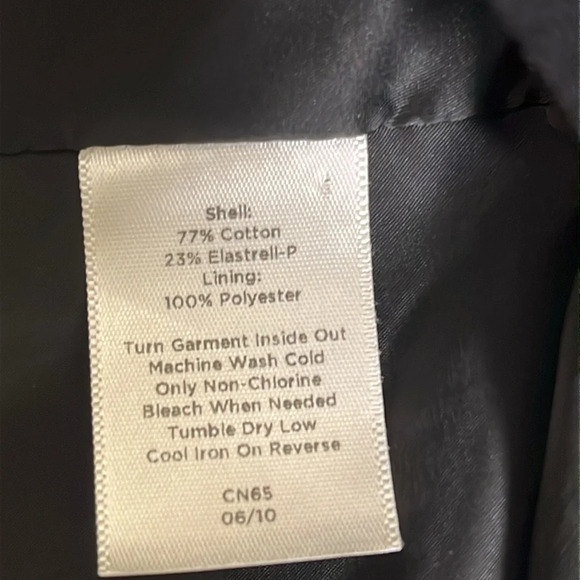 Talbots Velvet Black Ruffle Accent back Long Sleeve bubble buttons Blazer Jacket - Picture 10 of 17